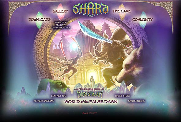 ShardRPG Flash Site Front